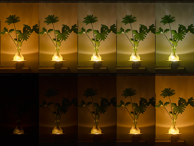GLOAK TABLE LAMP、調光・調色